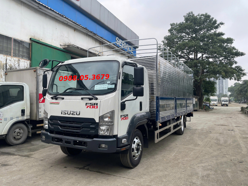 Xe tải isuzu Fsr 700 7,8 tấn th&ugrave;ng mui bạt inox FSR90NE5