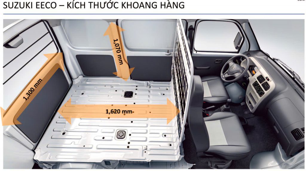 Kich thuoc khoang thung cho hang xe Suzuki Eeco Van
