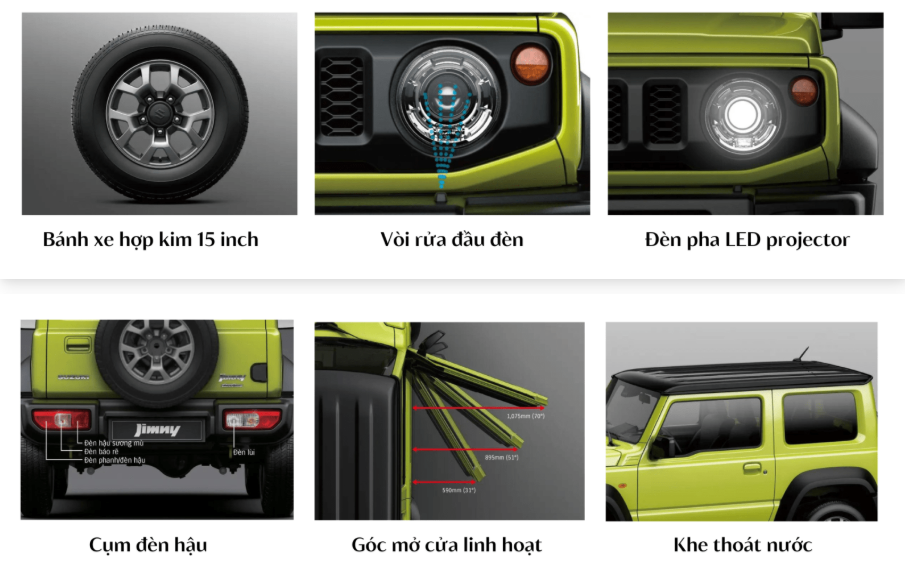 Ngoai that xe Suzuki Jimny new