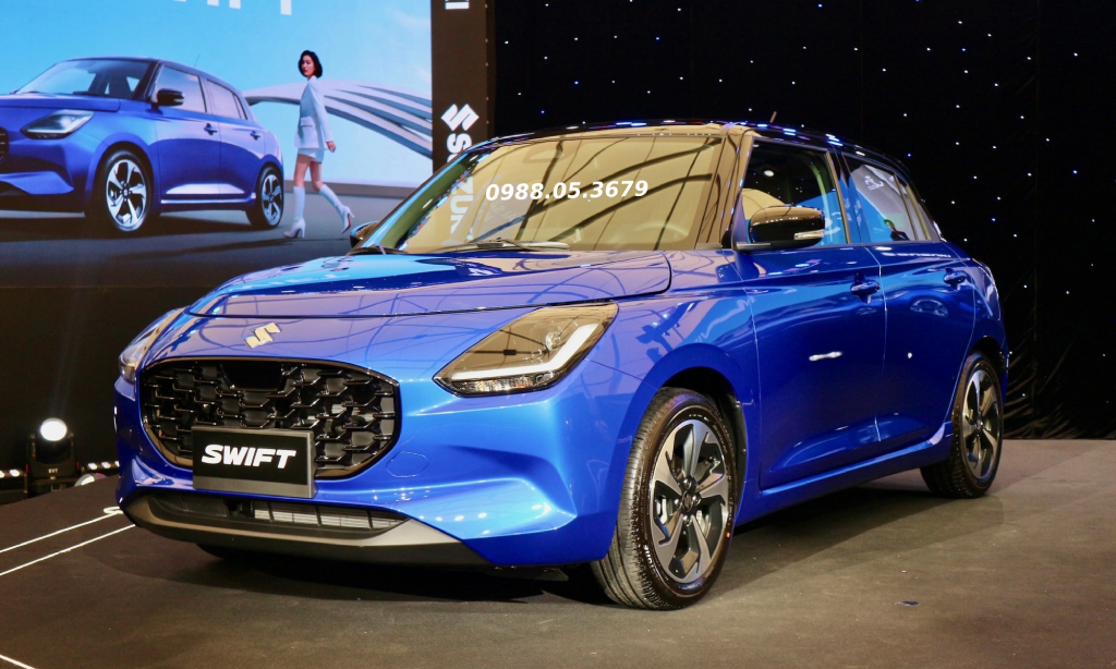 xe suzuki swift mau xanh 2025 hybrid adas