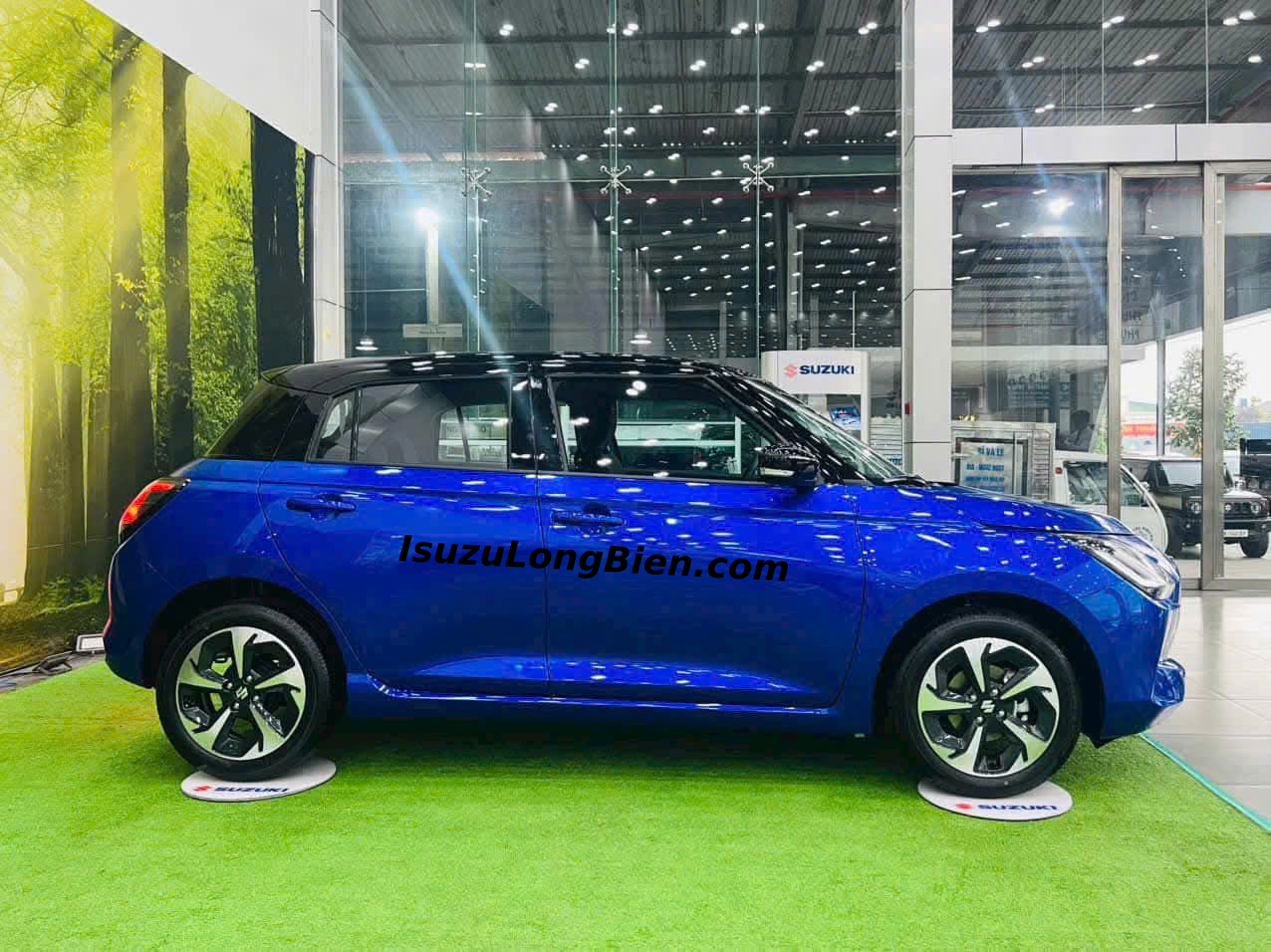 Suzuki Swift 2025 Hybrid mau xanh den