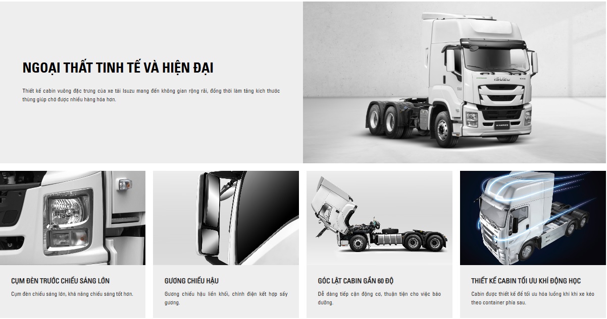 ngoai that xe dau keo isuzu exz 420 ps